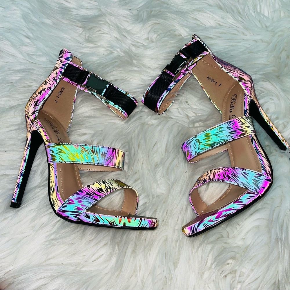 Multi patterned iridescent heel - Picture 3 of 6
